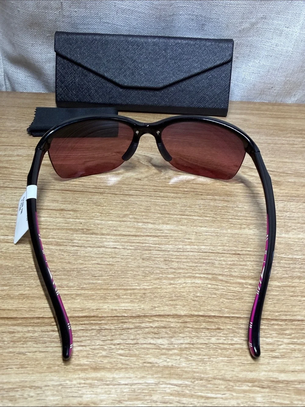 NEW Oakley Women's 009191 65/09  Black Frame , PNK P POLAR , GENERIC CASE